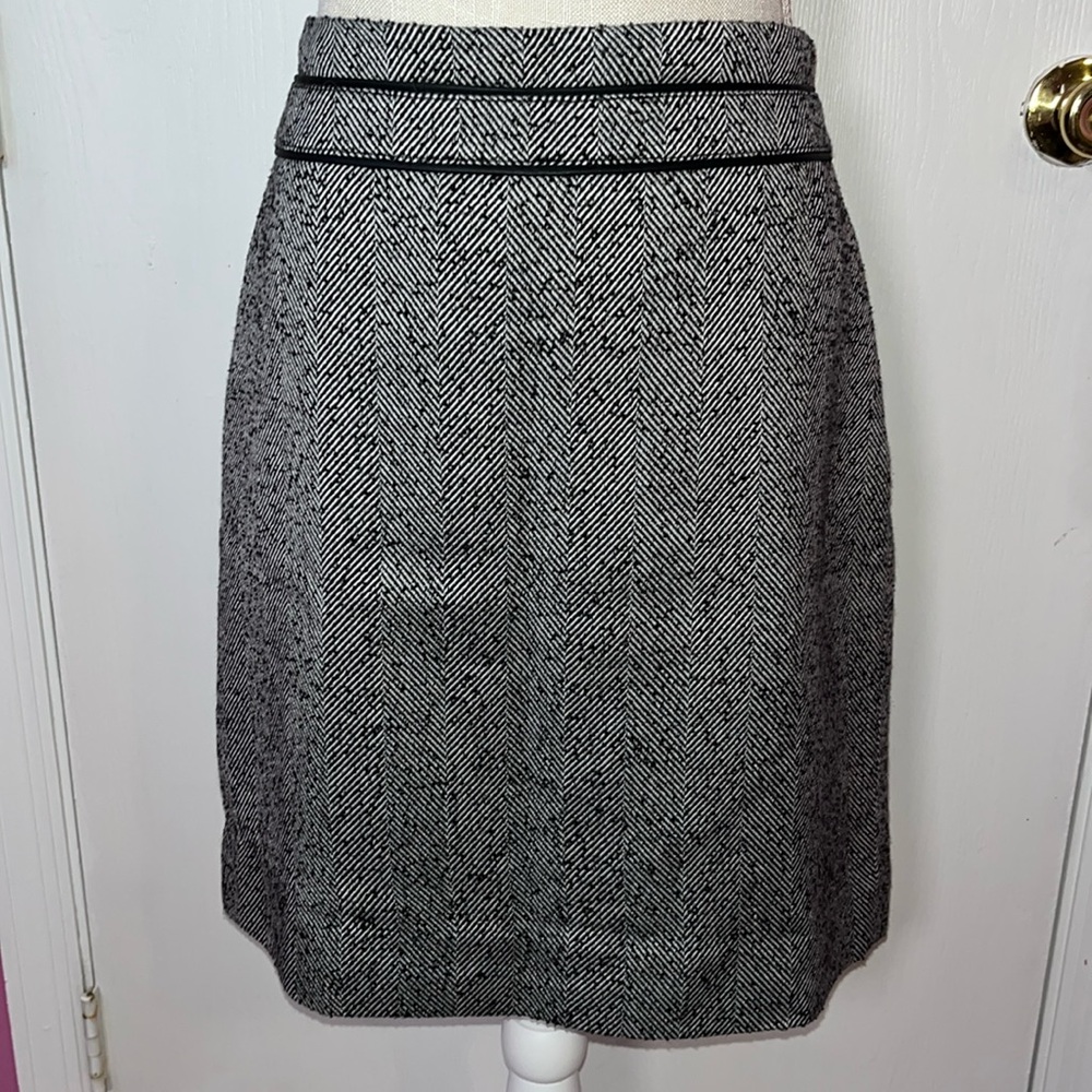 Jupe Crayon Tweed Gris Lane Bryant - Taille 24 - Femme Grande Taille - Occasion